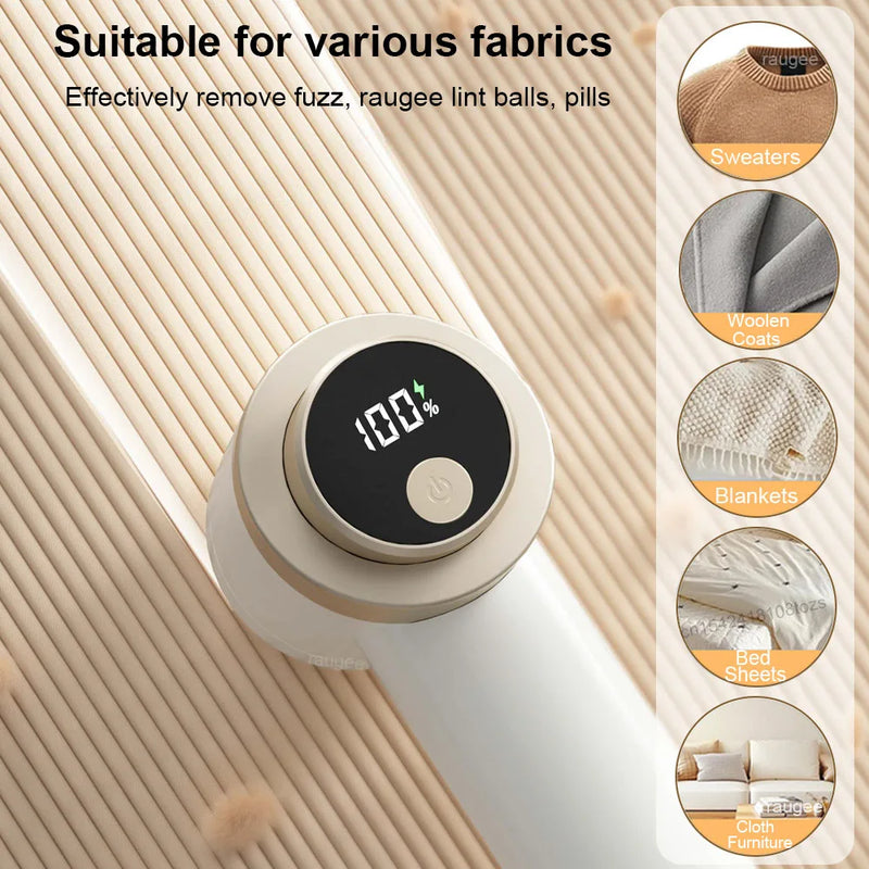Professional Lint Remover for Clothing Rechargeable Electric Fabric Shaver Hair Ball Pellet Trimmer Removes Lint From Clothes