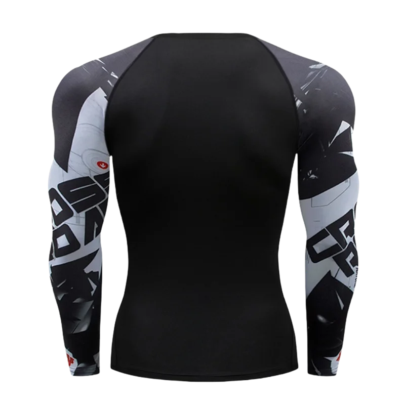 Gym Compression Dry Fit Men's Long Sleeves Fitness T-shirt Spring And Autumn Outdoor Sports Running Tees Sportswear Tops T-shirt
