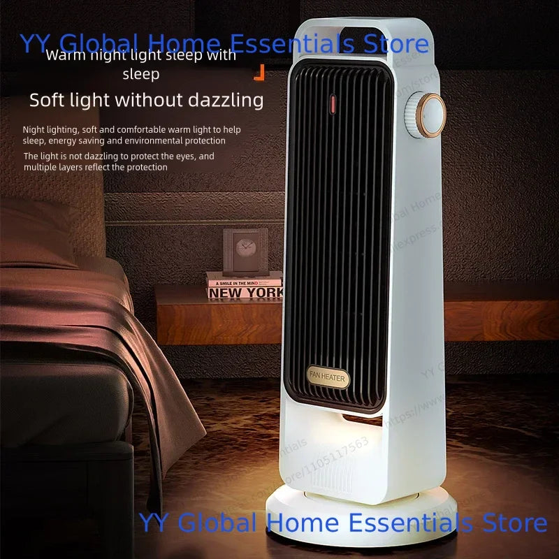 Portable Warm Air Fan: Low Noise Electric Heater with Cool Mode, Household Space Heating for Winter & Home Office Use