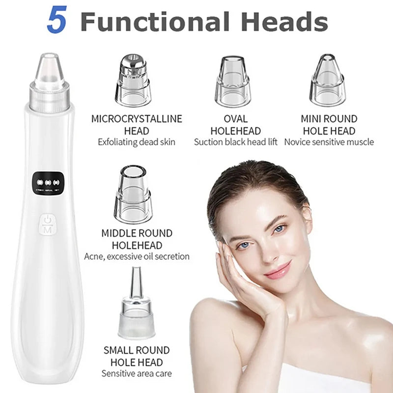 3 Suction Mode Face Cleansing Beauty Machine Dead Skin Remover Face Vacuum Blackhead Removal Skin