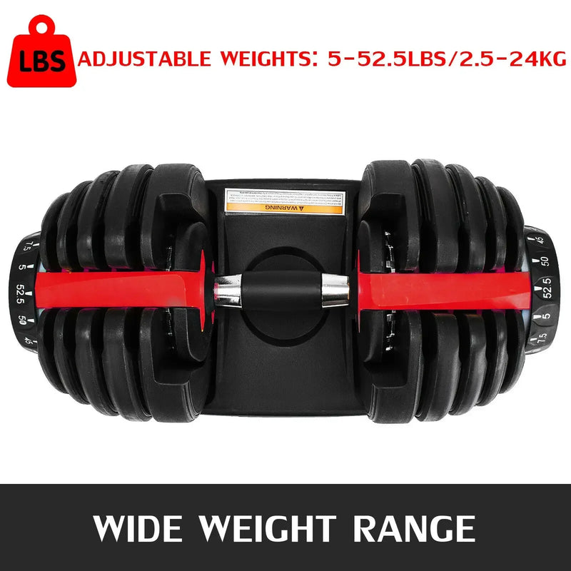 SIHAO Adjustable Dumbbells Sets and Dumbbell Stand 24KG and Dumbbell Weight  With Handle Base Fitness Workouts Equipment