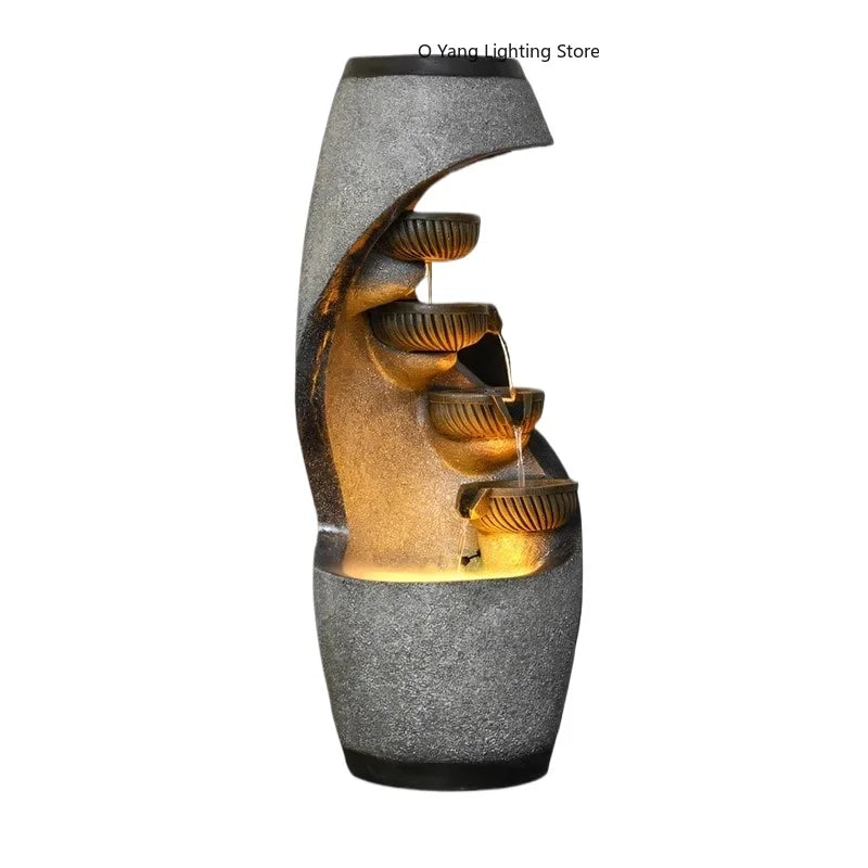 Entrance Green Plants, Indoor Landscape Decorations, High Simulation Atmosphere, Entrance Balcony, Circulating Water Scenery