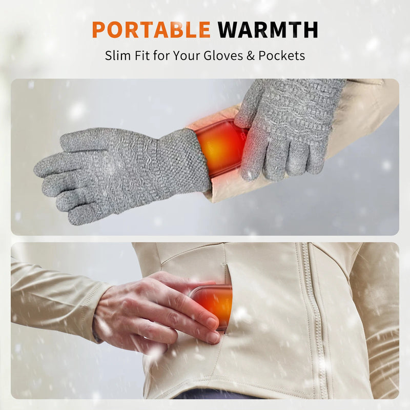 coldSky Hand Warmers Rechargeable 2 Pack Magnetic Electric Hand Warmer with Digital Display, Portable Pocket Hand Warmer