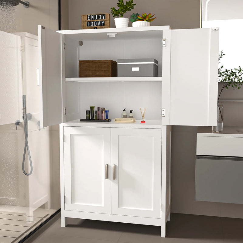 Kitchen Cabinets, 109 cm High wardrobe Kitchen Buffet, Buffet wardrobe with 4 Doors, Dining Room wardrobe for living room, kitch