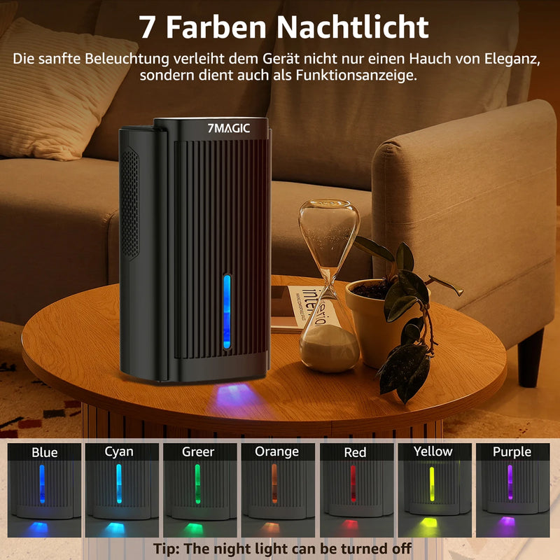 2600ml Dehumidifier Moisture Absorbers Home Air Dryer Quiet Air Dehumidifier For Home Basement Bathroom Wardrobe