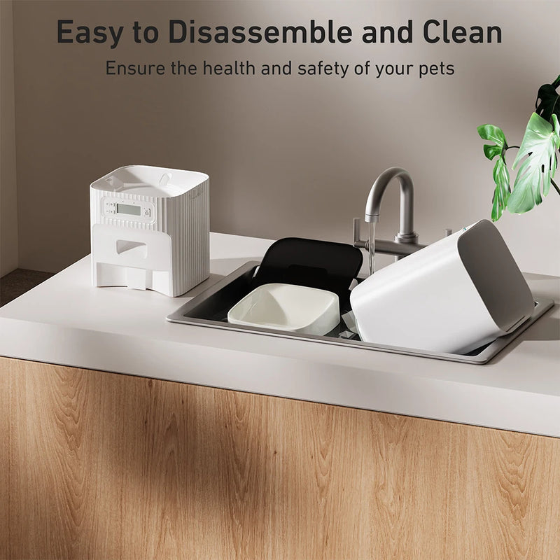 Automatic Cat Feeder Furpipi 7L Slow Food Machine Timed Cat Dry Food Dispenser Auto Pet Meal Feeder for Cats and Small Dogs