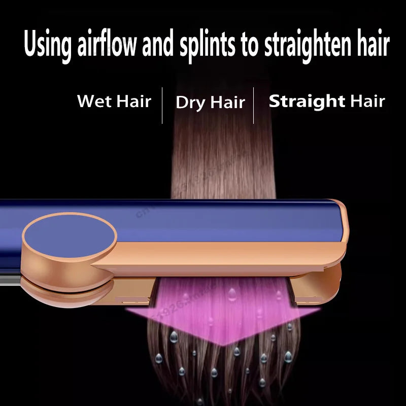 Professional Styling Tool Hair Straightener & Hair Dryer Heat-Up Hair Flat Iron Negative Ion Iron Household Hair Dryer airstrait
