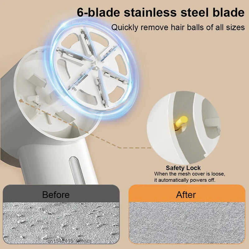 Professional Lint Remover for Clothing Rechargeable Electric Fabric Shaver Hair Ball Pellet Trimmer Removes Lint From Clothes