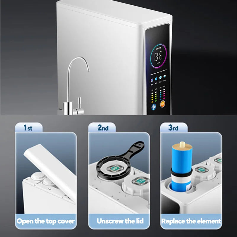 BROVA RO water purifier, household direct drinking machine, kitchen tap water reverse osmosis filtration 2024 new Pro600-1000G