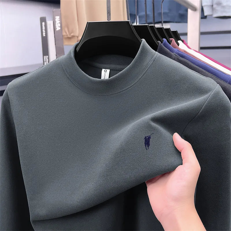 Xiaoma logo solid color simple hoodie men's top t-shirt windproof, warm, loose and comfortable