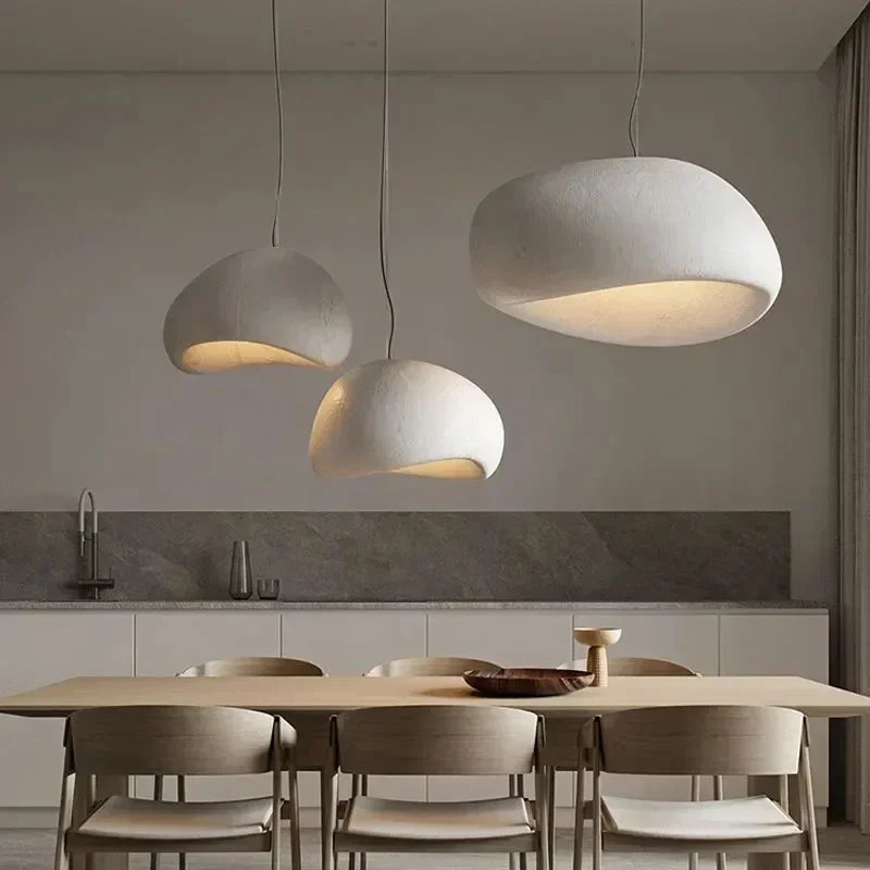 2025 Nordic Minimalist Wabi-Sabi E27 LED Pendant Lights Modern Ceiling Chandelier For Dining Room Bedroom Bar Loft Home Hanging