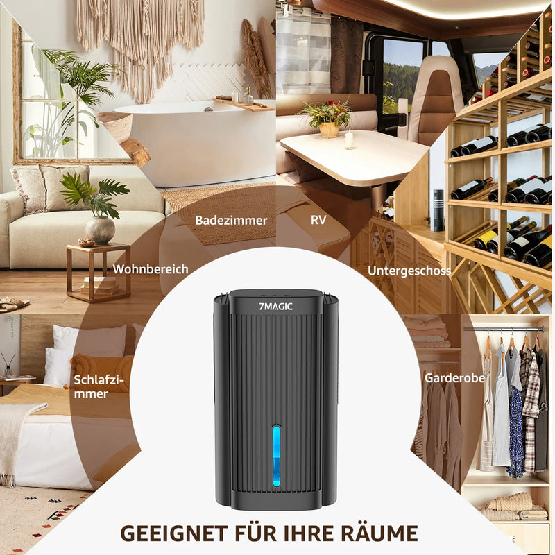 2600ml Dehumidifier Moisture Absorbers Home Air Dryer Quiet Air Dehumidifier For Home Basement Bathroom Wardrobe