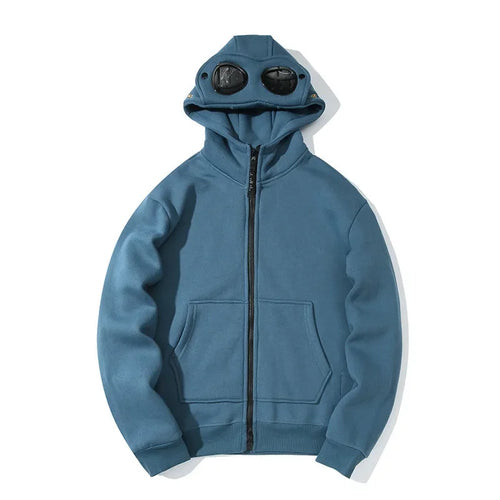 2024 Autumn and Winter New Casual Couple's Glasses Casual Sports Cover Hooded Sweatshirt with Plush Fashion Trend