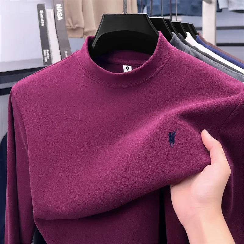 Xiaoma logo solid color simple hoodie men's top t-shirt windproof, warm, loose and comfortable