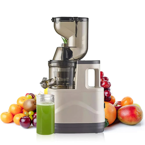 3.15" Large Chute Cold Press Juicer, 300W Slow Masticating, Pulp Separation for Fruits,Vegetables,High Juice Yield,Easy to Clean