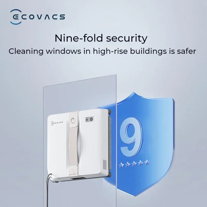 New Original ECOVACS Window Cleaning Machine WINBOT AIR MINI Window Cleaning Robot 8000Pa Glass Vacuum Cleaner