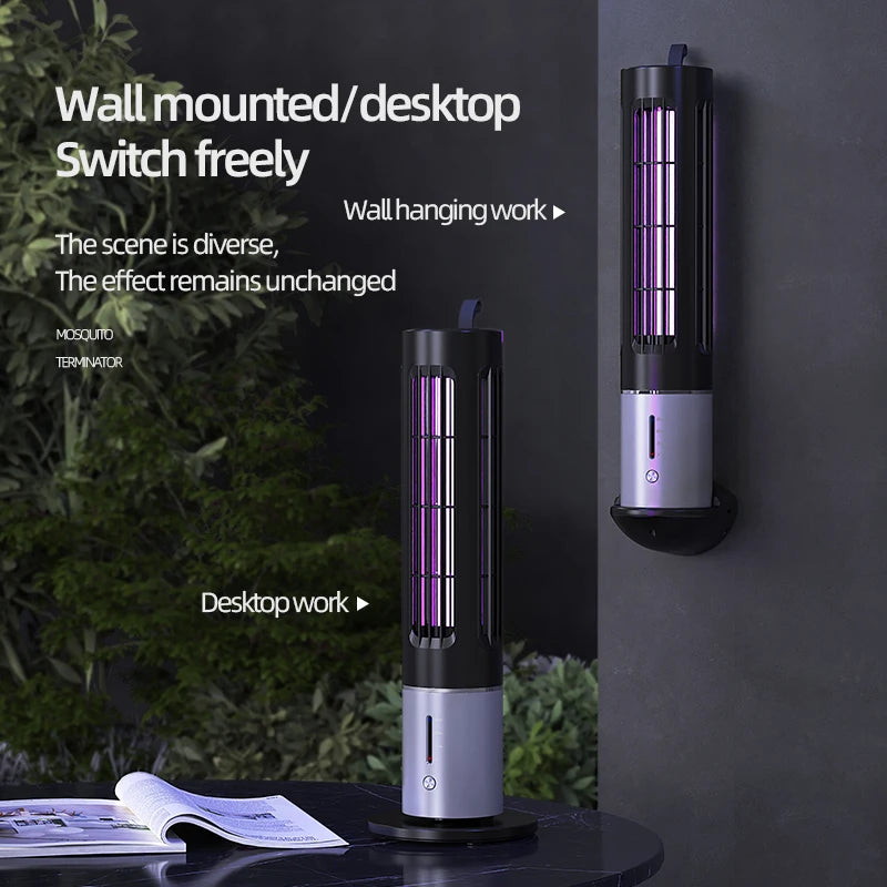 USB Rechargeable Mosquito Killer Lamp Electric Shock Anti Mosquito Trap Outdoor Waterproof Bug Zapper Pest Control For Home