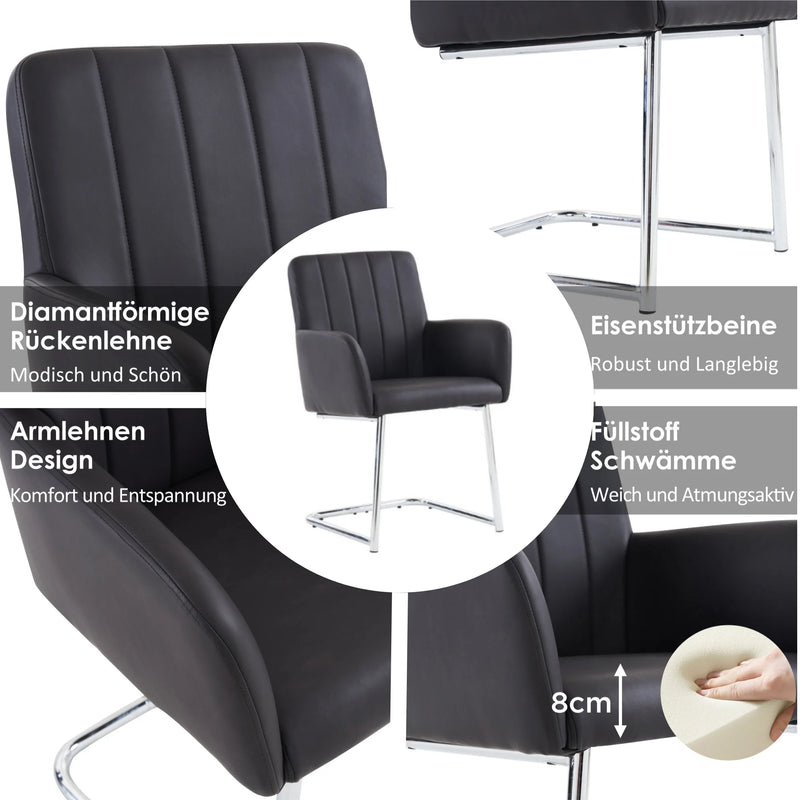 Dining chairs with vertical stripes, upholstered armchair with zigzag metal legs, lounge chair, living room chair, for bedroom