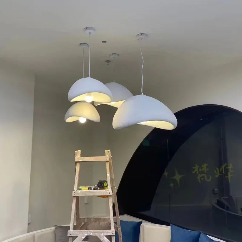 2025 Nordic Minimalist Wabi-Sabi E27 LED Pendant Lights Modern Ceiling Chandelier For Dining Room Bedroom Bar Loft Home Hanging