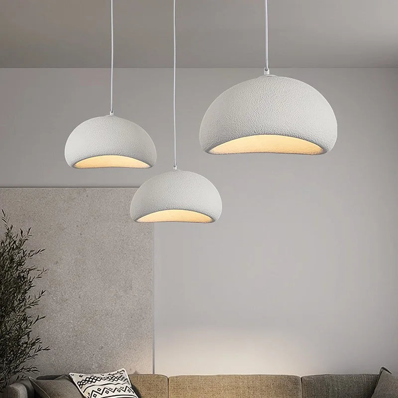 2025 Nordic Minimalist Wabi-Sabi E27 LED Pendant Lights Modern Ceiling Chandelier For Dining Room Bedroom Bar Loft Home Hanging