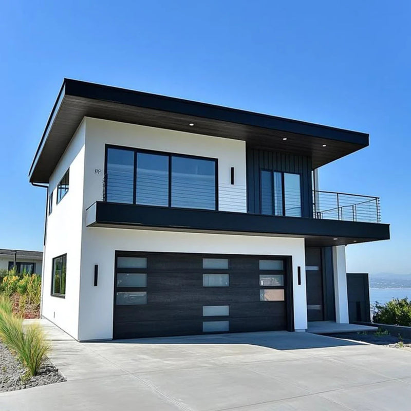 Sixinalu Garage Door House Security Building Entrance Folding Entry Front Aluminum Profile Doors Double Glazed Custom Home Decor