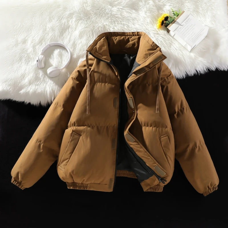 Autumn Winter Outerwear Puffer Jacket Men Outdoor Windproof Parkas Plus Size 8XL High-quality Stand Collar Padded Jacket for Men