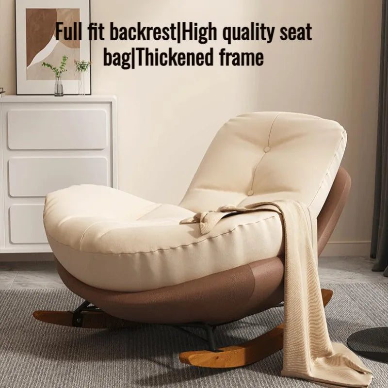 Lazy Sofa Rocking Chair for Adults Indoor Lounge Recliner Penguin Design Balcony Living Room Relax Chair Comfortable Home Seat
