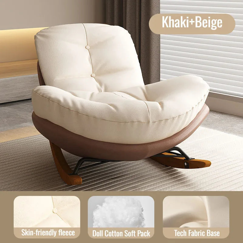 Lazy Sofa Rocking Chair for Adults Indoor Lounge Recliner Penguin Design Balcony Living Room Relax Chair Comfortable Home Seat