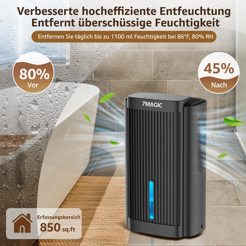 2600ml Dehumidifier Moisture Absorbers Home Air Dryer Quiet Air Dehumidifier For Home Basement Bathroom Wardrobe